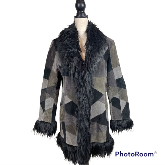 esprit patchwork coat